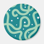 Curves Teal Magnet