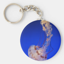 Curving Jellyfish Key Chain