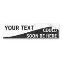 Curvy Black and White Template bumper stickers by MakeABumpersticker Curvy Black and White Template bumper stickers
