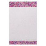 Curvy Lines Batik Pink Stationery