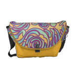 Curvy Lines Batik Purple Messenger Bag
