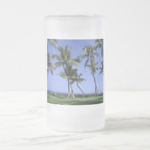 Curvy Palm Trees and Ocean Coffee Mugs