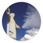 cusco jesus round stickers