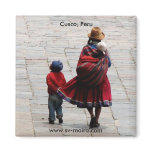 Cusco, Peru, mother and children Fridge Magnets