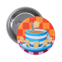 Custard Cream Tea Pin