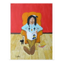 Custers Cat print by ptrotter Custers Cat print