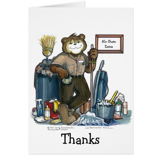 Custodian Greeting Card Zazzle