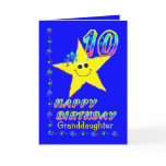 Custom 10th Brithday Stars for Girls Cards