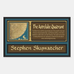 Custom 1775 Astrolabe Quadrant Bookplate Stickers