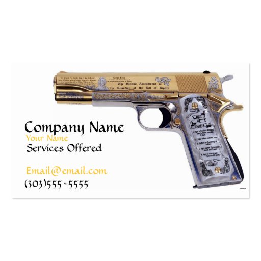Custom 1911 Business card (front side)