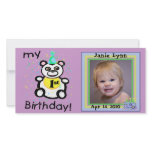 Custom 1st Birthday Photo Cards
