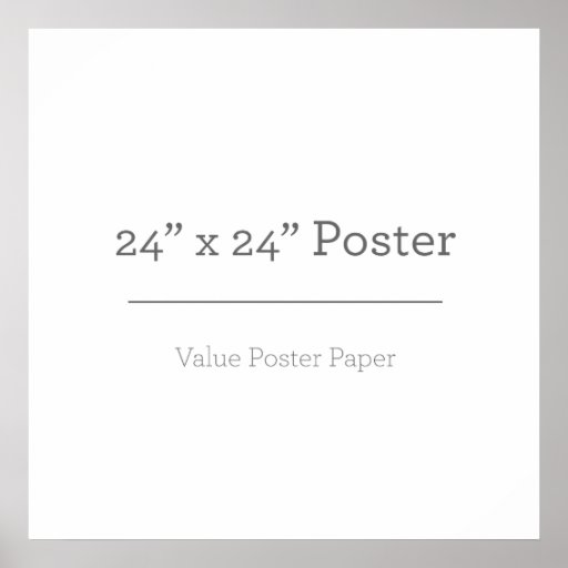 24" x 24", Value Poster Paper (Matte) Zazzle