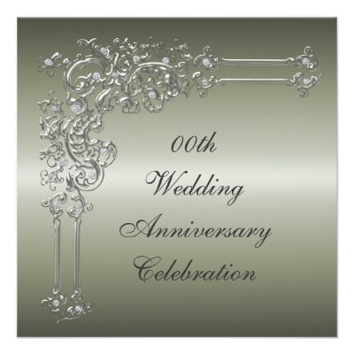 Custom 25th Wedding Anniversary Party Invitation