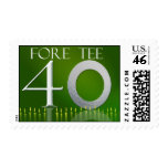 Custom 40th Birthday Postage for the golf nut