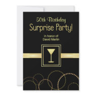 Custom 50th Birthday Surprise Party Invitations invitation