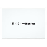 Custom 5 x 7 Invite (Horizontal) 5" X 7" Invitation Card