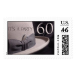 Custom 60 Birthday Party Postage Stamp