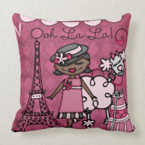 Custom African American  Paris Diva Pillow pillows