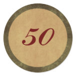 Custom Age Vintage Envelope Seal stickers