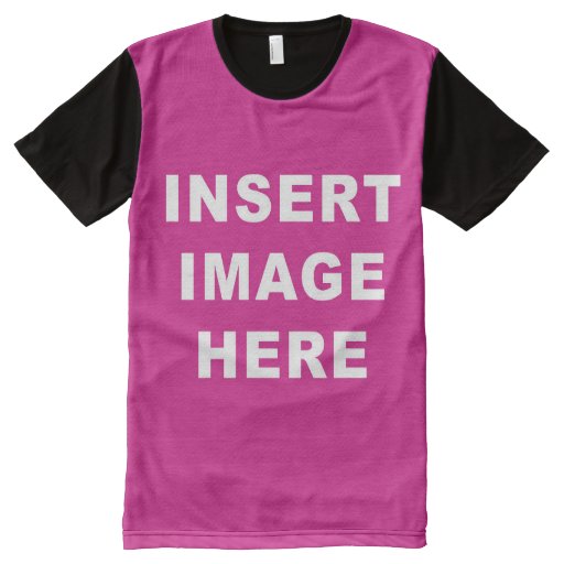 Custom All Over Print Shirt Template Make Your Own Zazzle