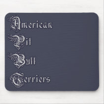 Custom American Pit Bull Terriers  Mousepad