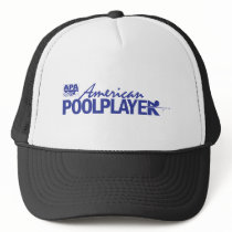 Custom American Pool Player - Blue Trucker Hats