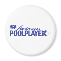 Custom American Pool Player - Blue Magnet