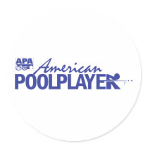 Custom American Pool Player - Blue Sticker