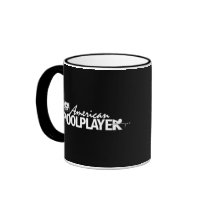 Custom American Pool Player - White Mugs