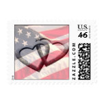 Custom American Wedding Postage Background