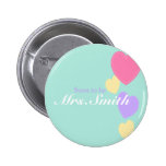 Custom Amour Design Bridal Shower pin buttons