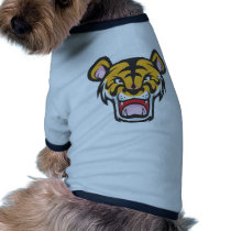 Custom Angry Tiger Cartoon Doggie T Shirt