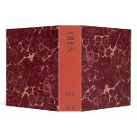 CUSTOM Antique Style Book Marbled File Binder
