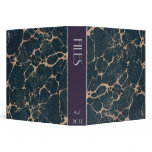 CUSTOM Antique Style Book Marbled File Binder
