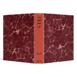 CUSTOM Antique Style Book Marbled File Binder