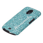 custom Aqua Glitter Samsung nexus Case casemate cases