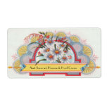 Custom Art Deco Floral Label labels