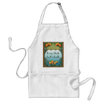 Custom Art Deco Fruit Design Apron aprons