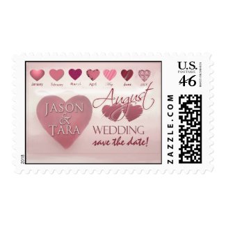 Custom August Wedding Postage stamp