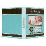 Custom Baby Album: Aqua Lion Bundle of Joy binders