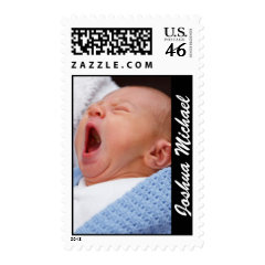 Custom Baby Birth Announcement Photo Stamps