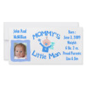 Custom Baby Girl Announcement Photo Card photo cards