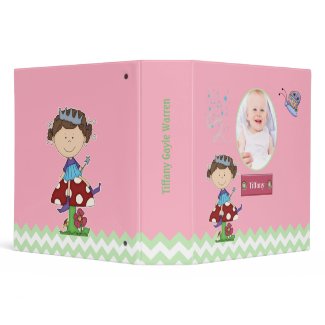 Custom Baby Girl's Fairy Album 3 Ring Binder