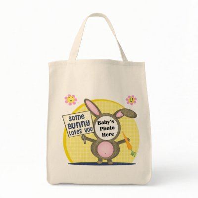 Custom Baby Photo Gift Tote Bag by jamiecreates1
