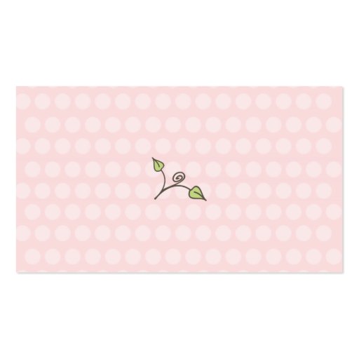 Custom baby shower owl tag business card (back side)