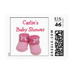 Custom baby shower postage for girl