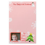 Custom Baby's 1st Christmas Stationery