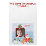 Custom Baby's 1st Christmas Stationery