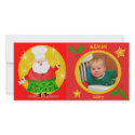 Custom Baby's Christmas Photo Card photo cards