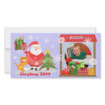 Custom Baby's Christmas Photo Card photo cards